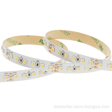 12V/24V 2200K-7000K 2835 LED Bright Warm to Cool White SMD 3528 3527 Dual White LED Strip